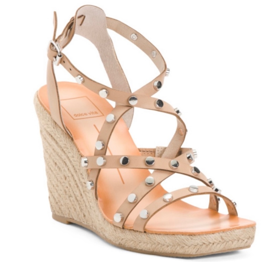 DOLCE VITA
Studded Espadrille Wedge Sandals